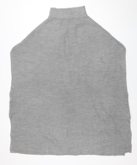 Womens UK Size 18-20 Yours Grey Cape Jumper