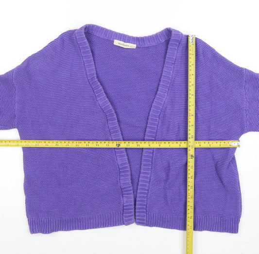 Womens UK Size M Woolovers Purple Cardigan Jumper