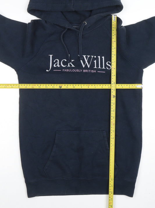 Womens UK Size 8 Jack Wills Blue Pullover Hoodie