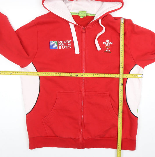 Womens UK Size 16/18 Rugby Originals Red Full Zip Hoodie
