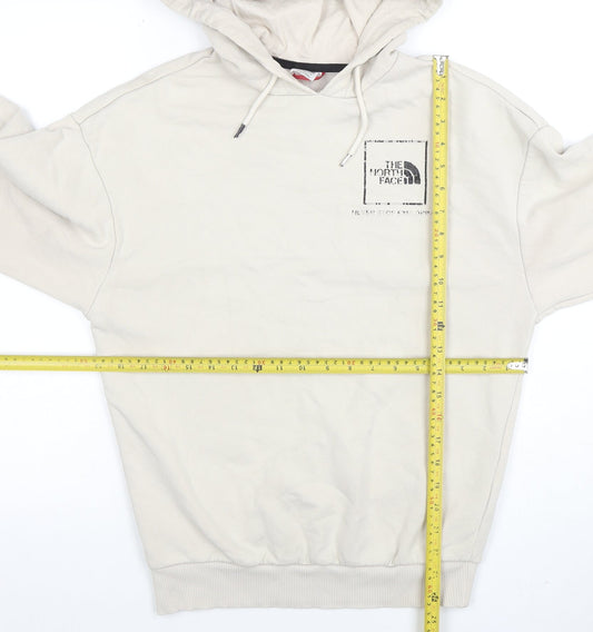 Womens UK Size S The North Face Beige Pullover Hoodie