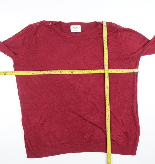 Womens UK Size 18 Maine New England Red Pullover Jumper