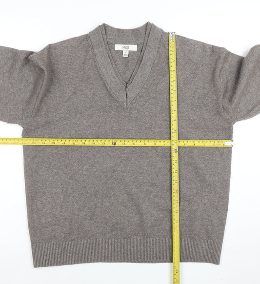 Womens UK Size M Marks and Spencer Beige Pullover Jumper