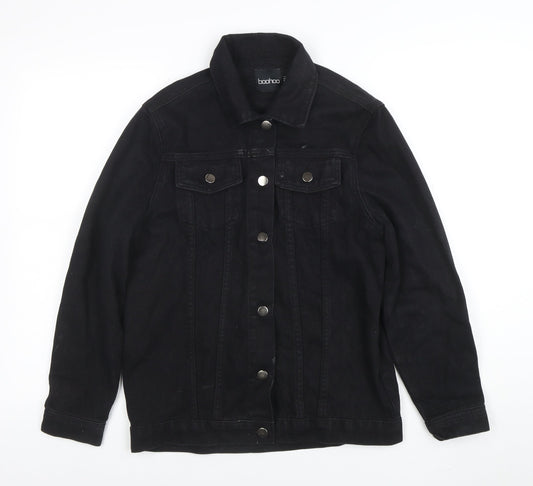 Womens UK Size 6 Boohoo Black Basic Jacket
