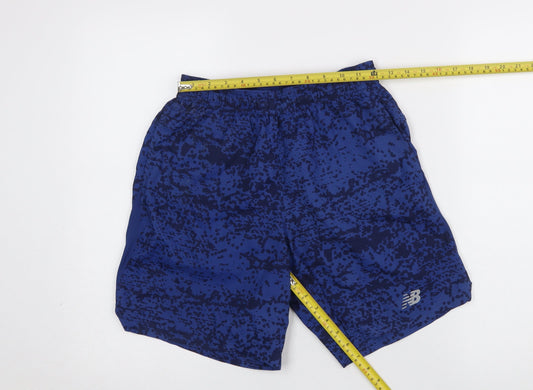 New Balance Men's Blue Athletic Running Shorts Size S Quick Dry