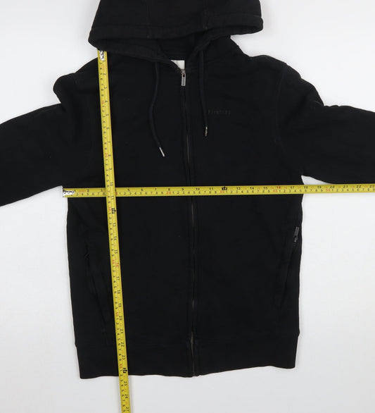 Firetrap Men's Black Full Zip Hoodie Size S Cotton Fleece