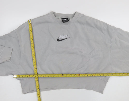 Womens UK Size XS Nike Grey Pullover Sweatshirt