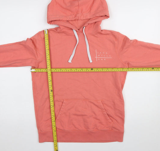 Womens UK Size 10 Jack Wills Pink Pullover Hoodie