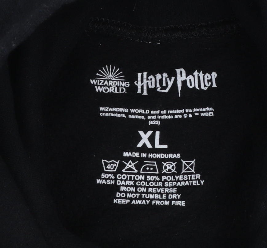 Boys UK Size XL Harry Potter Black Pullover Hoodie