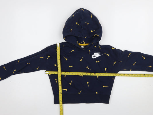 Girls UK Size 146 Nike Blue Pullover Hoodie