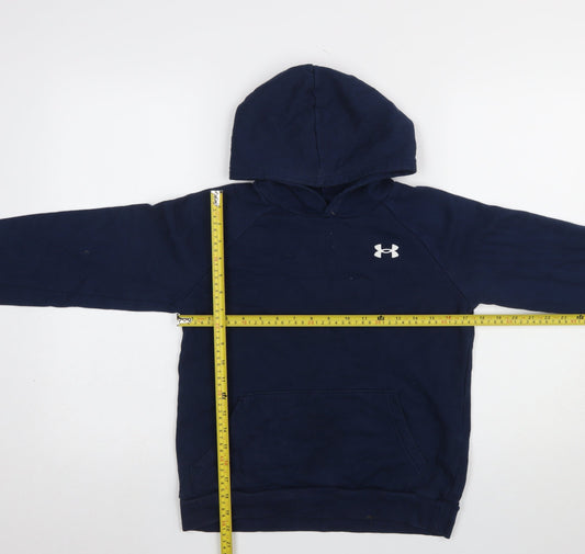 Boys UK Size 13-14 Years Under armour Blue Pullover Hoodie