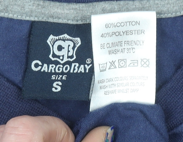 Mens UK Size S CargoBay Blue T-Shirt
