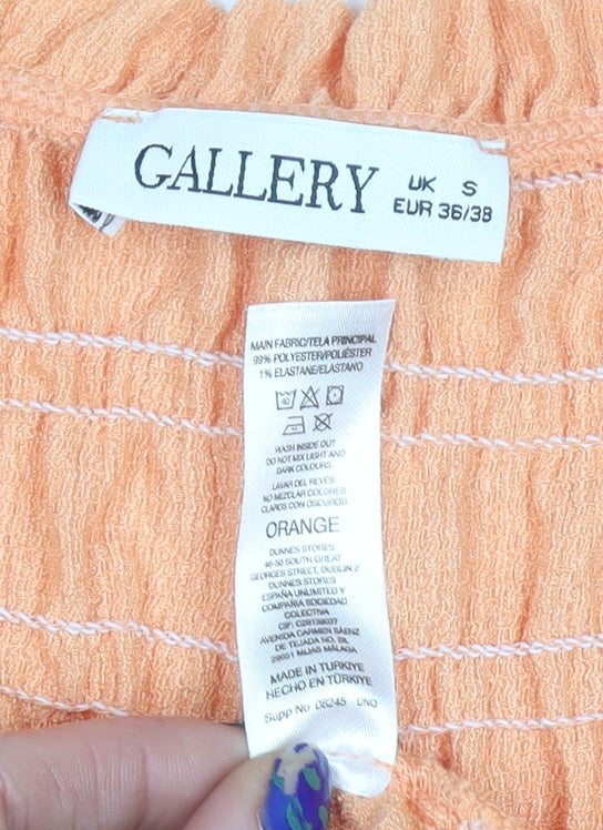 Womens UK Size S Gallery Orange Camisole Blouse