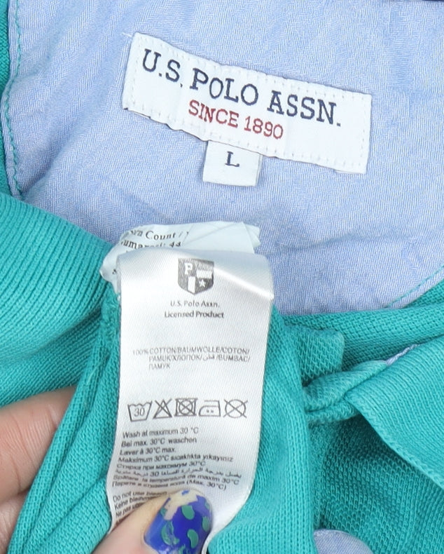 Mens UK Size L U.S. Polo Assn. 100% Cotton Polo Shirt