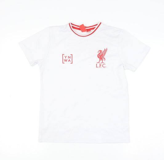 Boys UK Size 10-11 Years L.F.C. White Basic T-Shirt