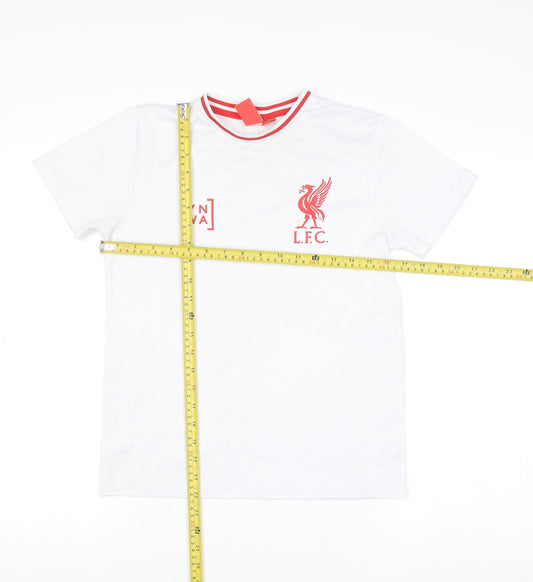 Boys UK Size 10-11 Years L.F.C. White Basic T-Shirt