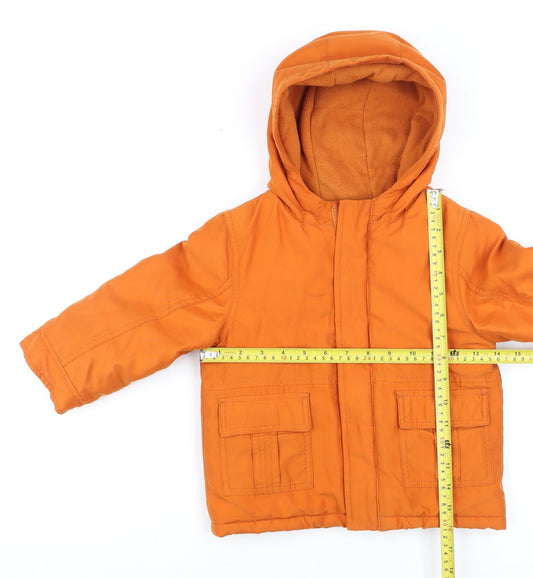 Boys UK Size 2-3 Years Gymboree Orange Puffer Jacket