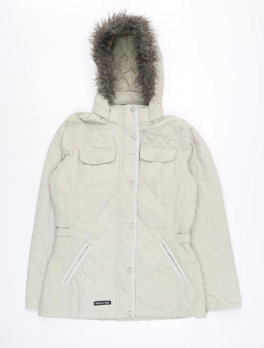 Womens UK Size S Trespass Beige Puffer Jacket