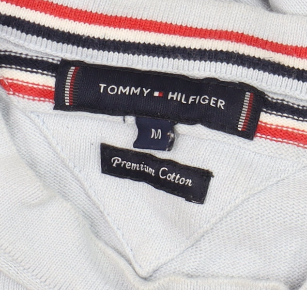 Mens UK Size M Tommy Hilfiger Blue Pullover Jumper