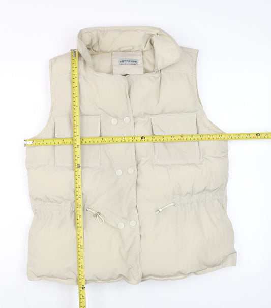 Mens UK Size S LAETITIA MEM Beige Puffer Jacket