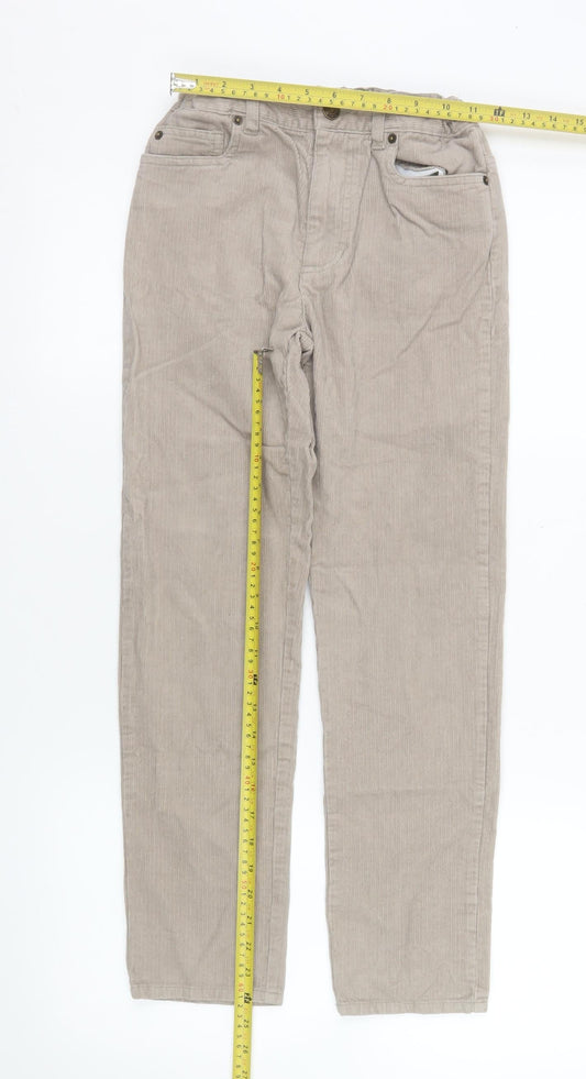 Boys UK Size 11 Years John Lewis & Partners Regular Fit Chino Beige Trousers