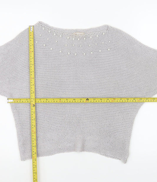 Womens UK Size S Carina Ricci Grey Pullover Jumper