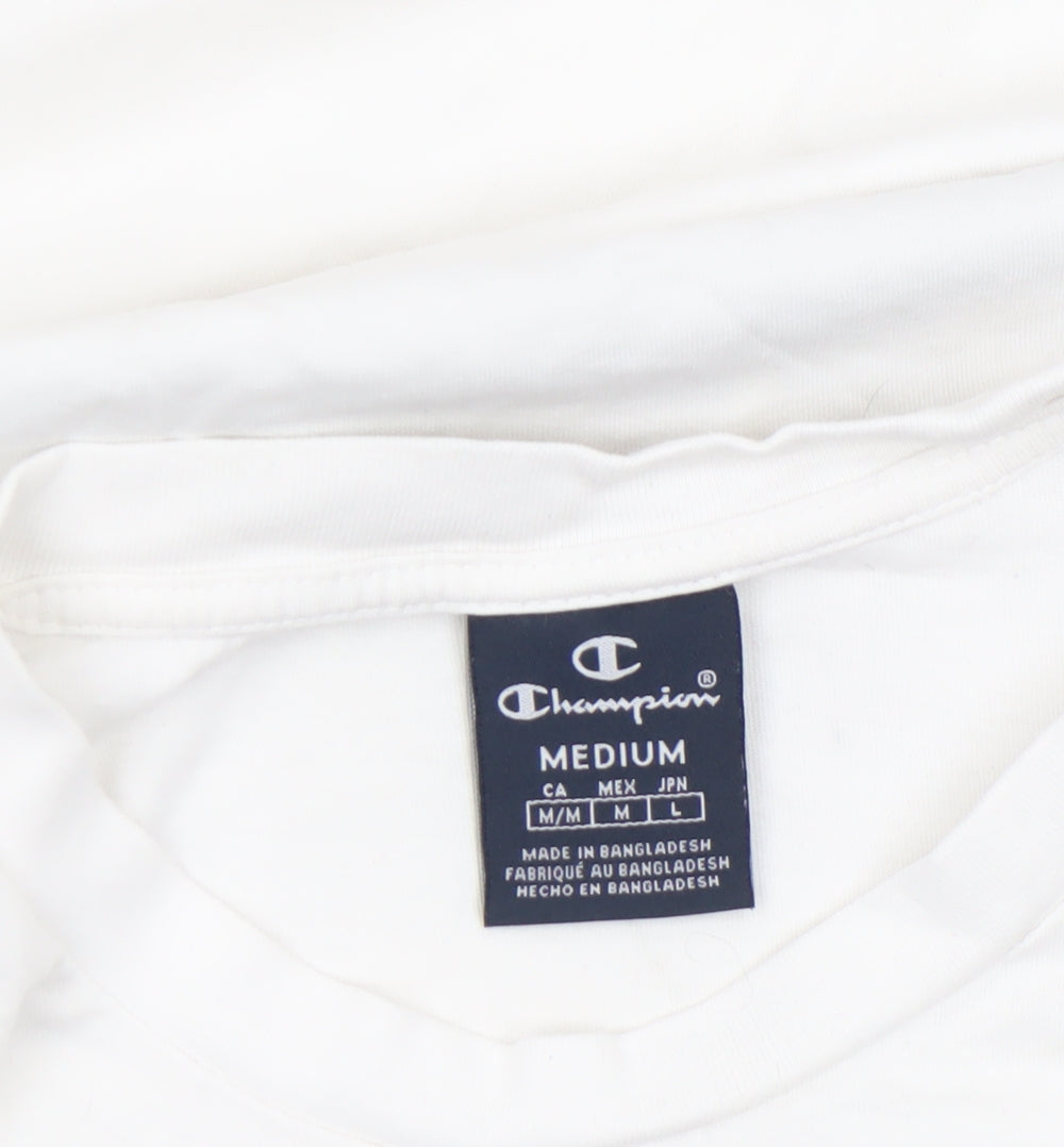 Mens UK Size M Champion White T-Shirt