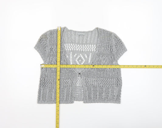 Womens UK Size 16 Marks and Spencer Grey Cardigan Jumper