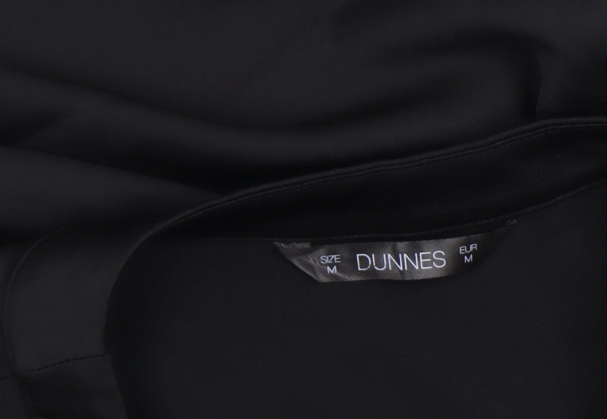Additional view of Dunnes Women's Black V-Neck Long Sleeve Polyester Blouse, size M