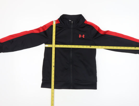 Boys UK Size 6-7 Years Under armour Black Track Jacket