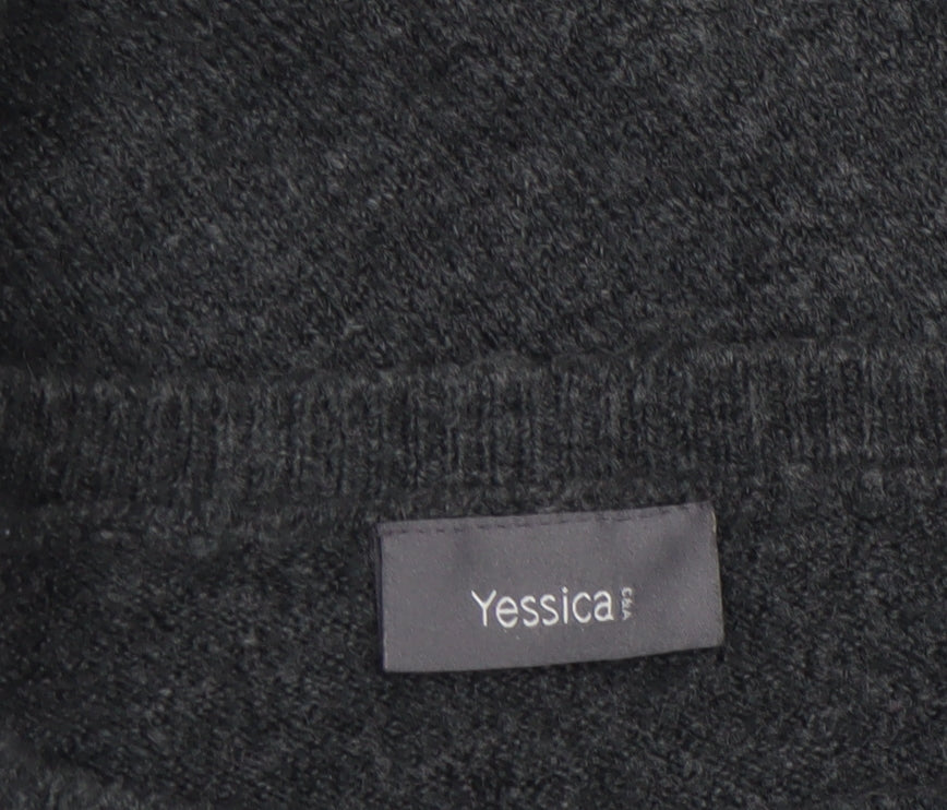 Womens UK Size M Yessica Grey Pullover Jumper