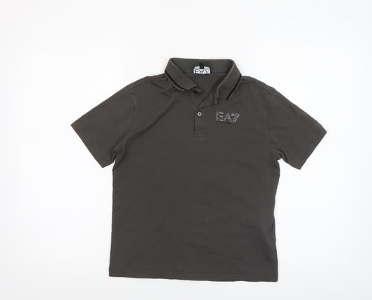 Boys UK Size 12 Years Emporio Armani Grey Basic Polo