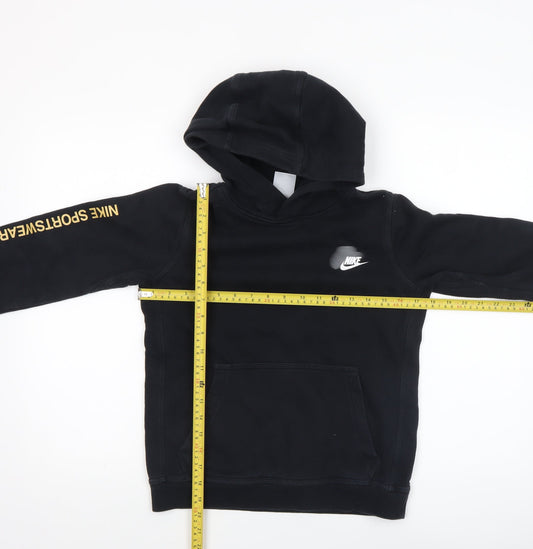 Boys UK Size 10-11 Years Nike Black Pullover Hoodie
