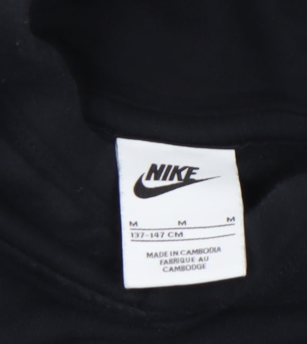 Boys UK Size 10-11 Years Nike Black Pullover Hoodie