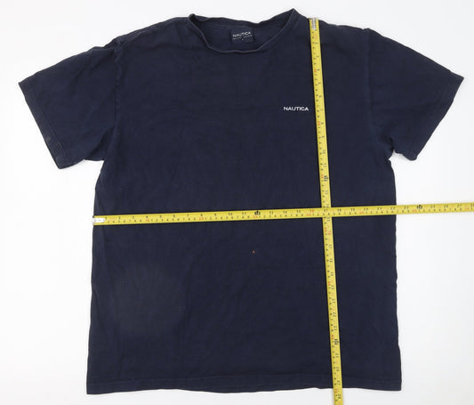 Mens UK Size L Nautica Blue T-Shirt
