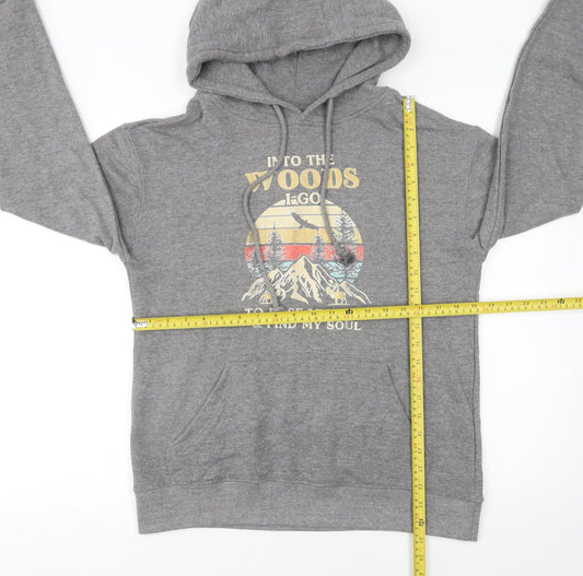 Mens UK Size S Lane Seven Grey Pullover Hoodie