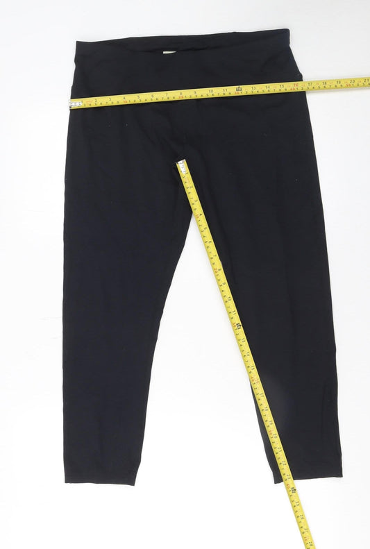 Womens UK Size L Archive Sport Ankle Black Leggings