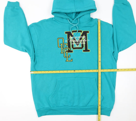 Mens UK Size S boohooMAN Blue Pullover Hoodie