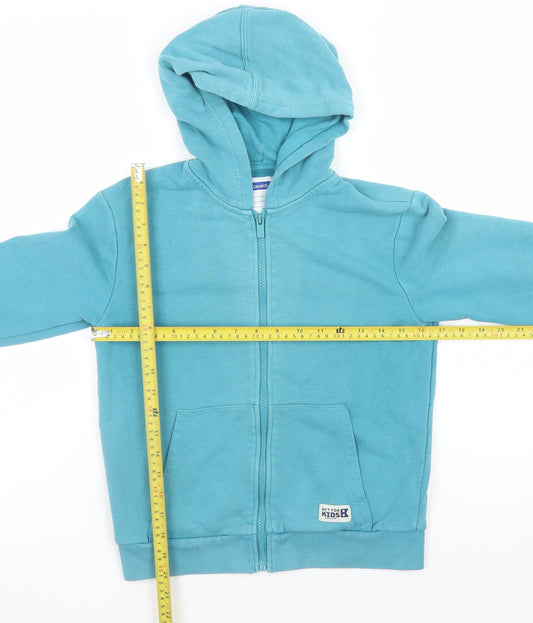 Boys UK Size 10 Years Okaidi Blue Full Zip Hoodie