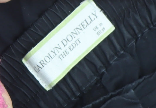 Womens UK Size 10 Carolyn Donnelly The Edit Regular Fit CasualTravel Black Trous