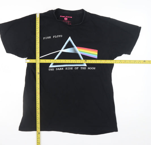 Pink Floyd Women's Black L Basic Cotton Band T-Shirt