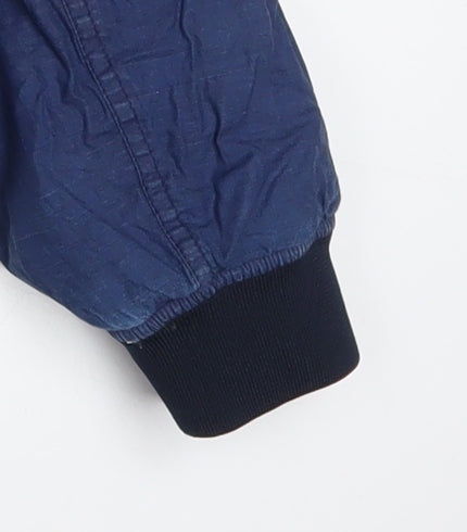 Mens UK Size L 1975 Original Denim Blue Bomber Jacket
