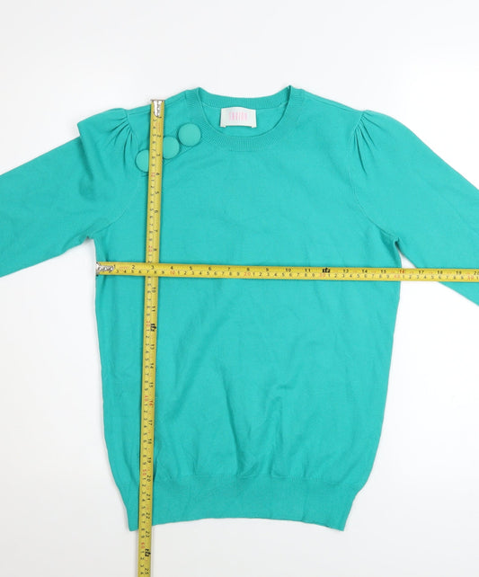 Womens UK Size 10 Savida Green Pullover Jumper