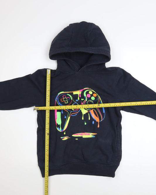 Boys UK Size 11 Years NEXT Black Pullover Hoodie