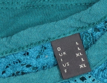 Womens UK Size L Esprit Green Basic Blouse