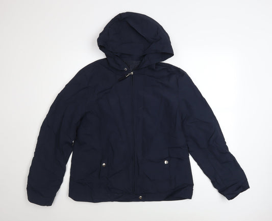Womens UK Size 14 St Bernard Blue Anorak Coat
