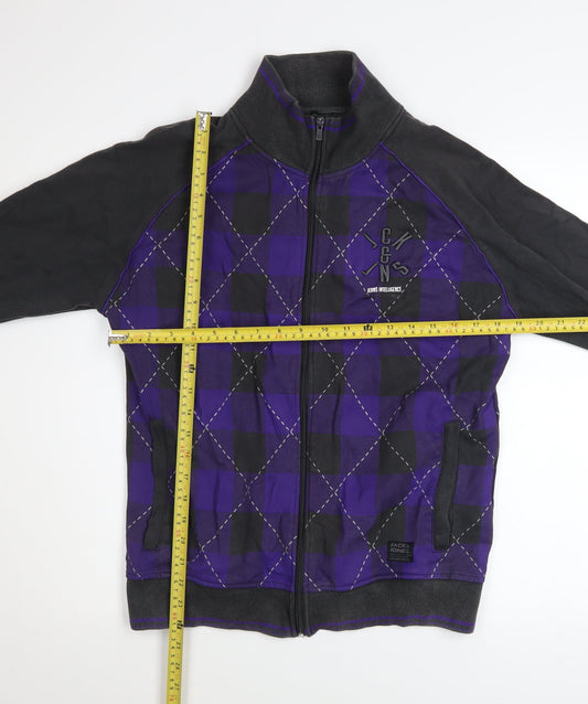 Mens UK Size M JACK & JONES Multicoloured Full Zip Sweatshirt