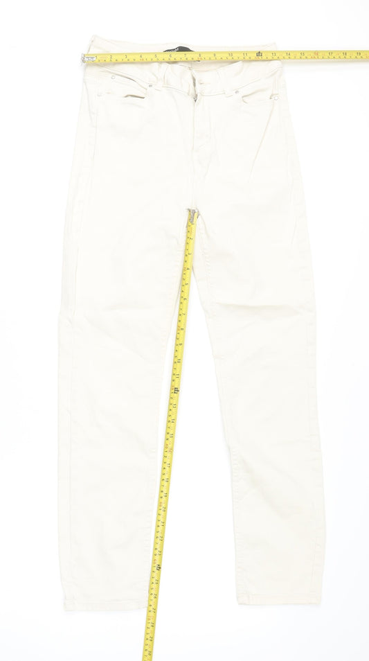 Womens UK Size 8 Dunnes Stores Regular Fit Straight Beige Jeans