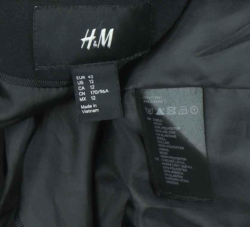 Womens UK Size 14 H&M Regular Black Blazer