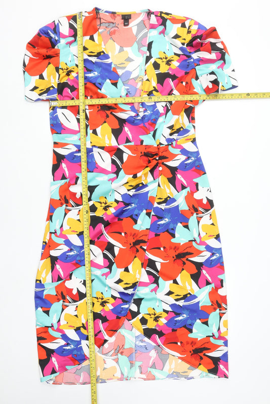 Womens UK Size 16 River Island Wrap Dress